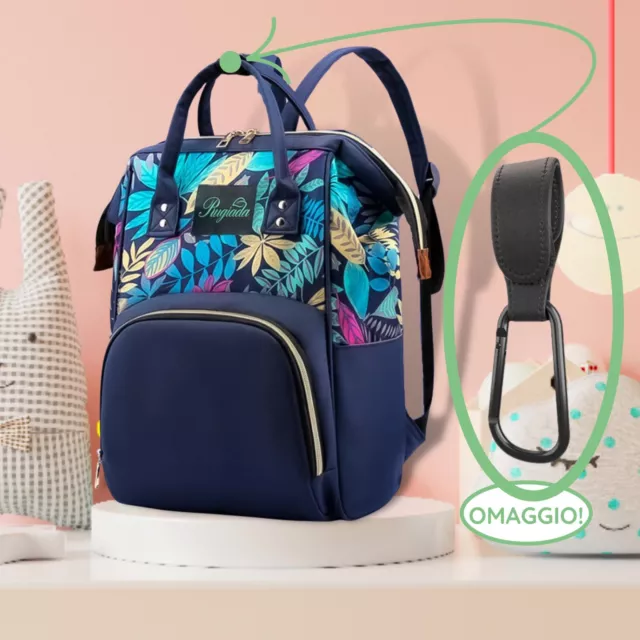 BORSA ZAINO MAMMA neonato Multifunzionale Impermeabile OMAGGIO GANCIO Back2eBay EUR 18 00 PicClick IT